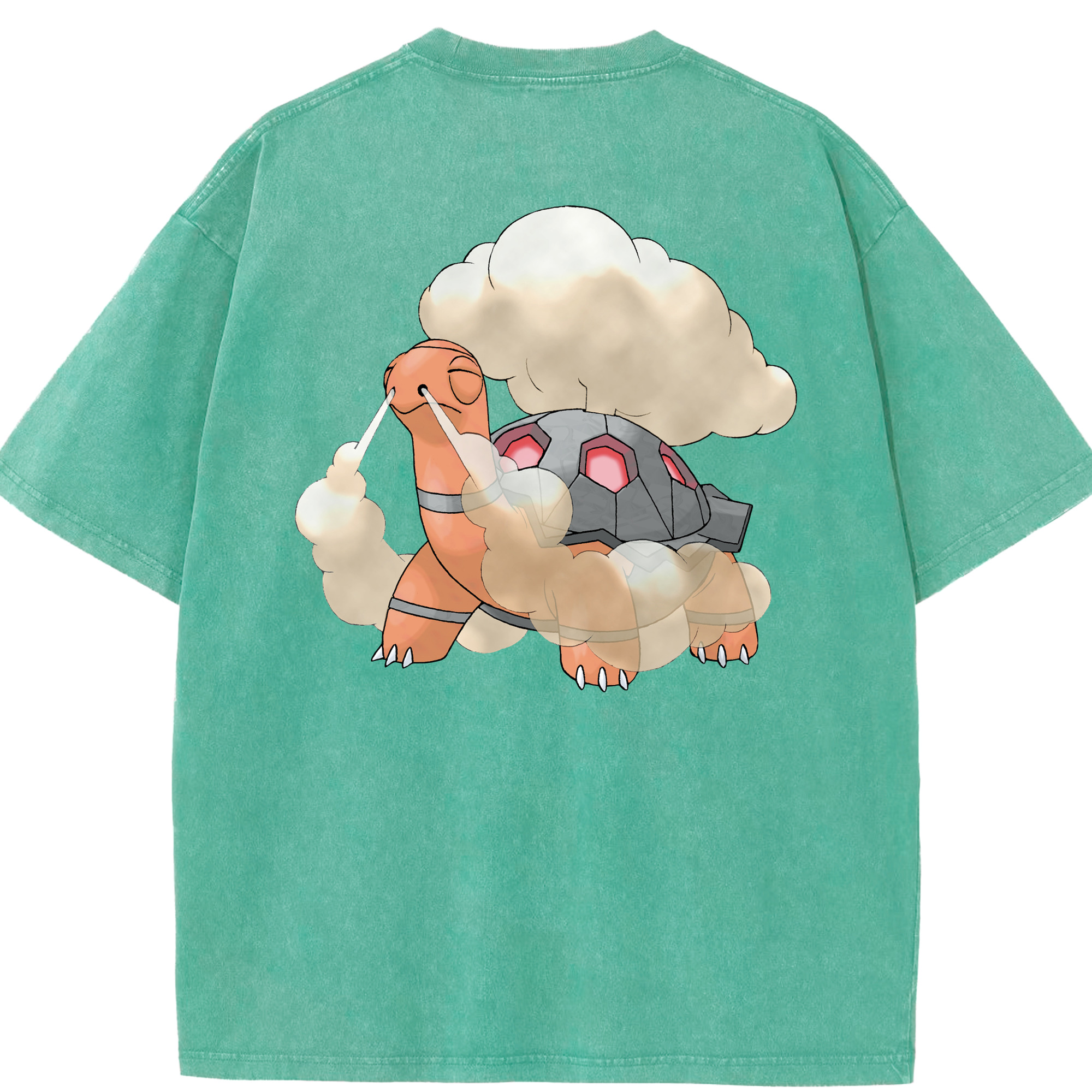 （画像用） ポケットモンスター Pokémon 綿100% ヴィンテージ風 半袖Tシャツ（背面プリント）